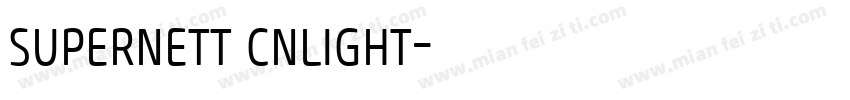 supernett cnlight字体转换